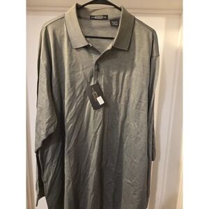 Carnoustie Golf Shirt Long Sleeve Green  Size XXL Nwt